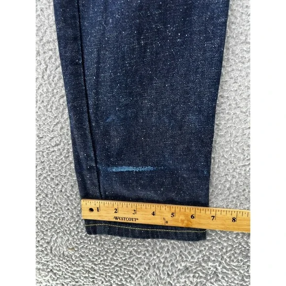 Naked & Famous Jeans Men 30 (Fits 30x34) Stretch Buttonfly Whiskers Medium Wash - Picture 8 of 13